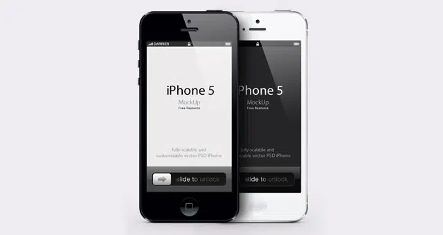 iPhone5Psdベクターモックアップ