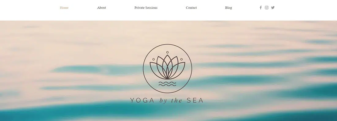 Site Web du studio de yoga