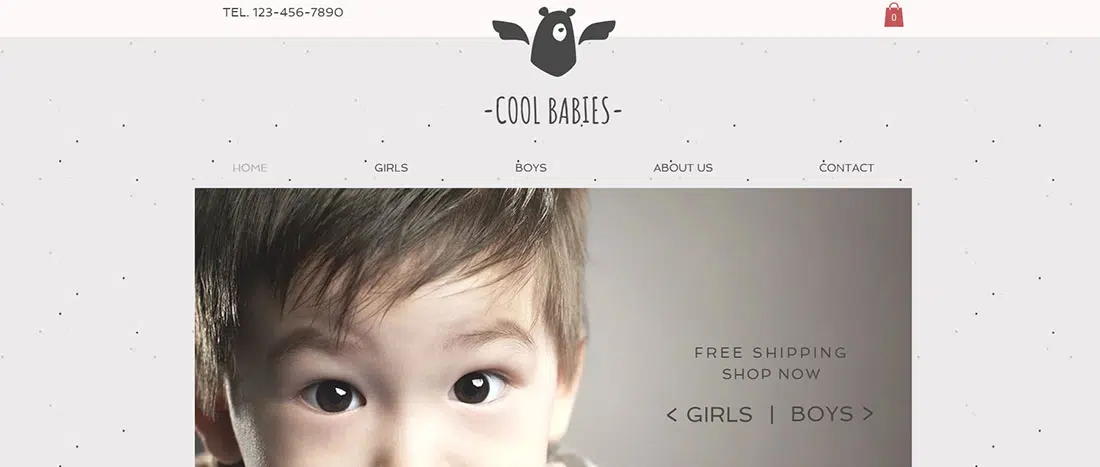 Site Little Layette Temas para sites de varejo de moda