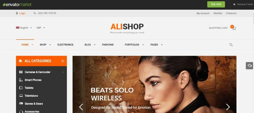 AliShop - Tema multipropósito de WordPress para WooCommerce