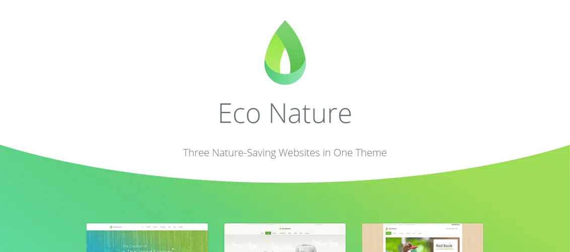 Eco Nature - Tema de WordPress para el medio ambiente y la ecología