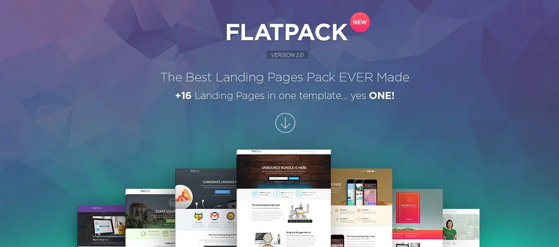 FLATPACK - حزمة Unbounce متعددة الأغراض