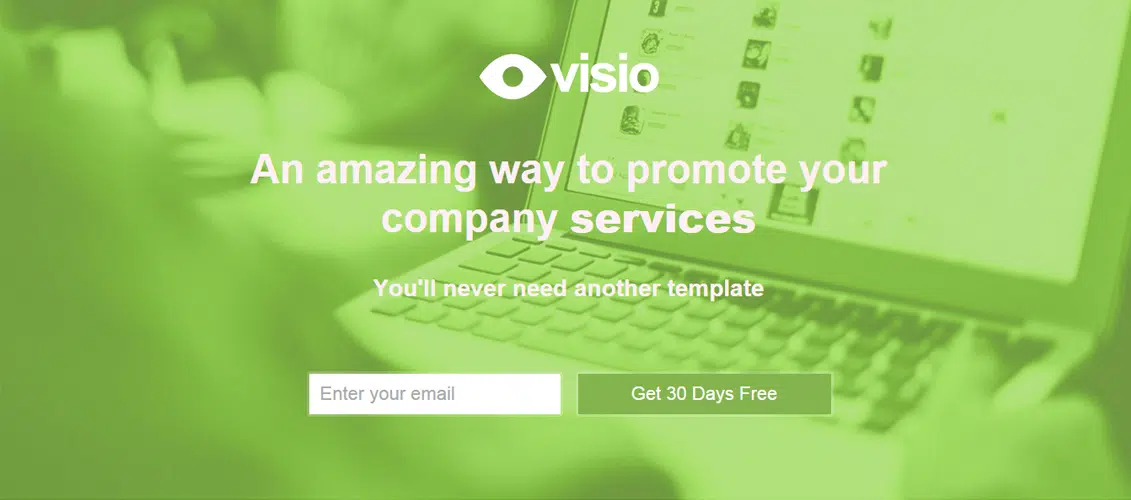 Visio - Landing Page para Startups e Web Services