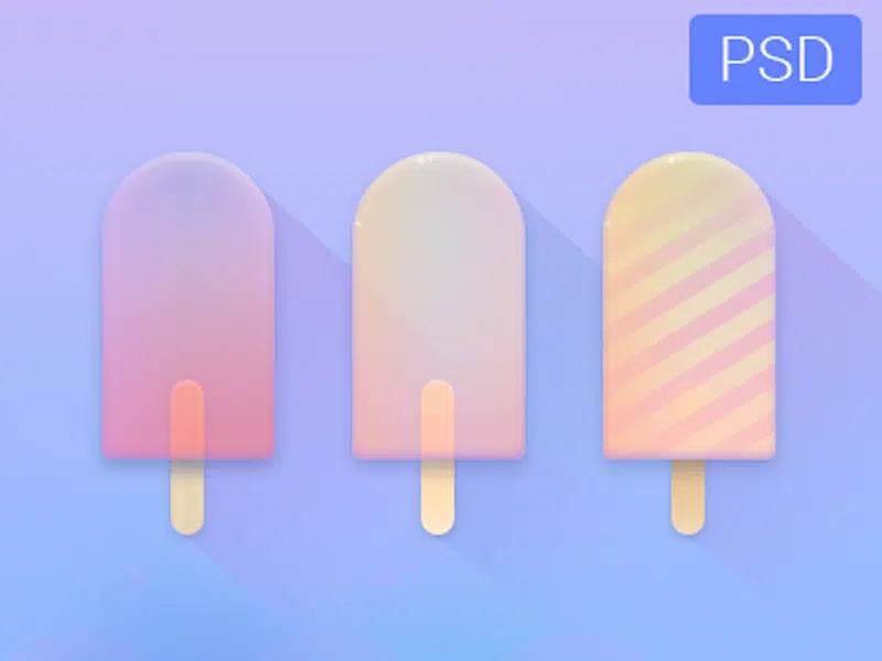 Helados PSD Gratis