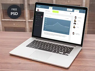 Cupify 대시보드 디자인 무료 PSD