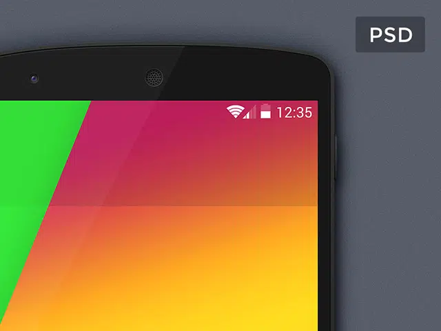 Mockup do Google Nexus 5 PSD grátis