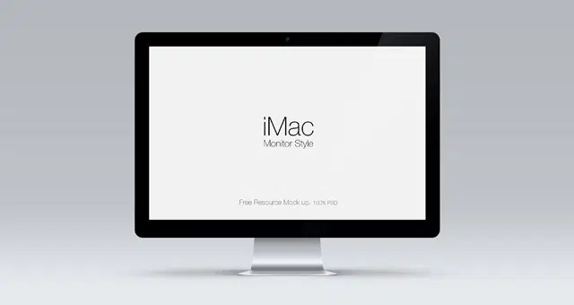 Display Apple Cinema PSD gratuito