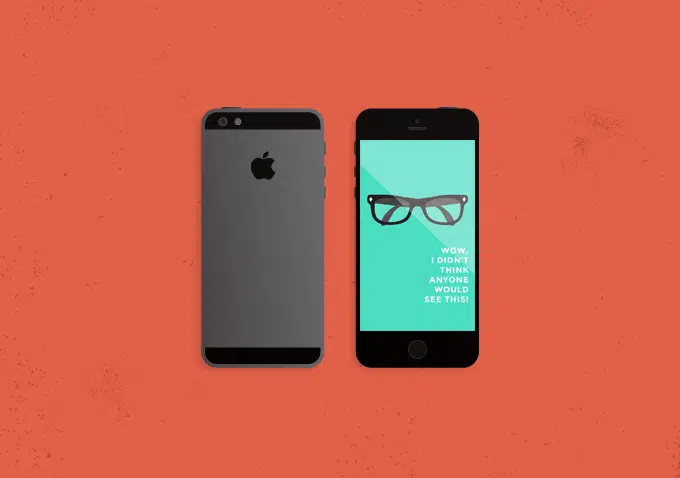 Rompehielos iPhone 5 Mockup PSD Gratis