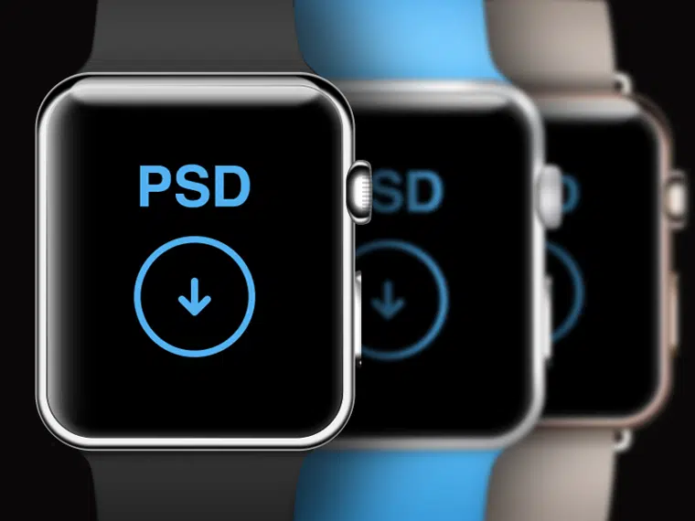 Maqueta realista de Apple Watch PSD gratis