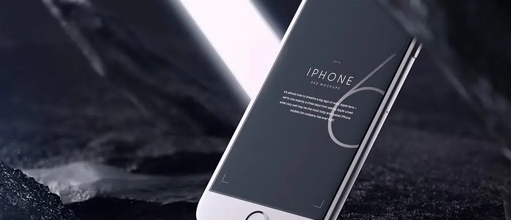 iPhone 6 Tilted Mockups Kostenlose PSD