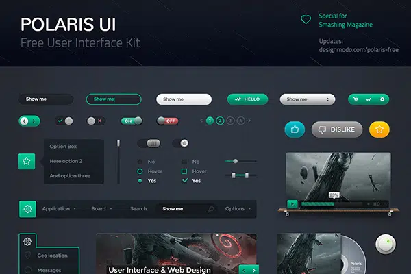 北极星 UI 工具包免费 PSD