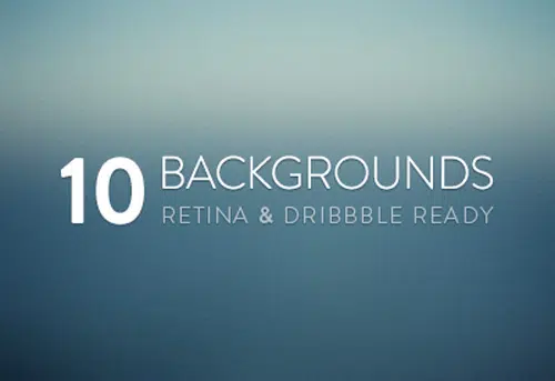 Бесплатные размытые фоны Retina & Dribbble Ready (10 Items)