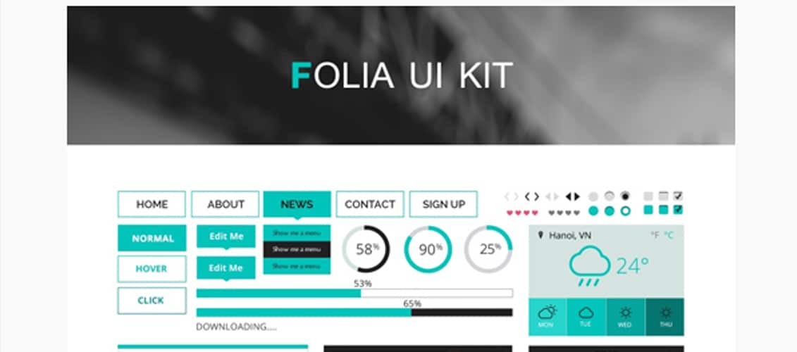 FOLIA – Kit de IU Gratuito