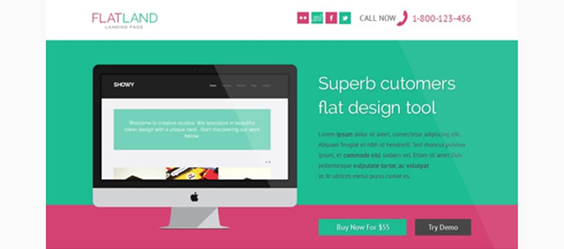 FlatTool – Template PSD Gratis