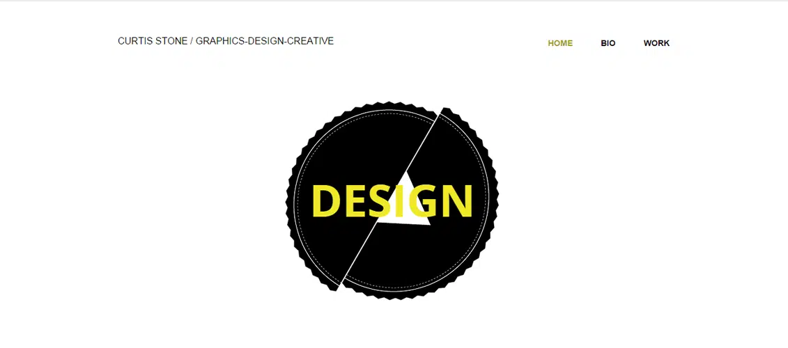 Șablon de site web de marketing grafic pentru designer