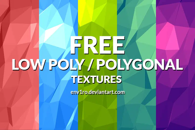 Kostenlose polygonale Low-Poly-Hintergrundtexturen