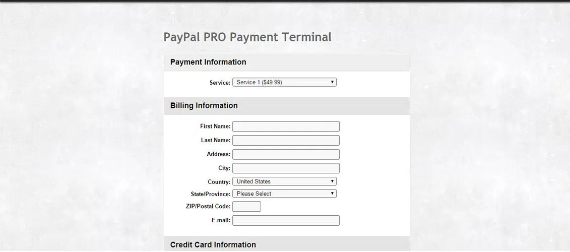 Terminal de pagamento PayPal PRO