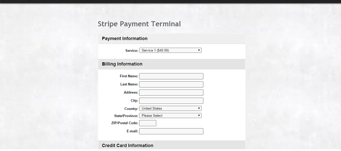 เทอร์มินัลการชำระเงิน Stripe