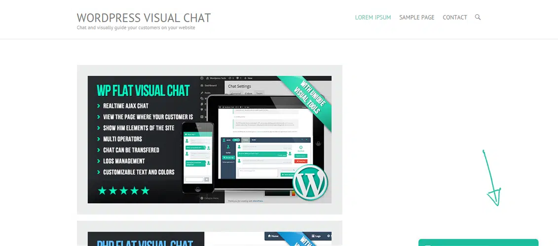 Chat visual plano de PHP