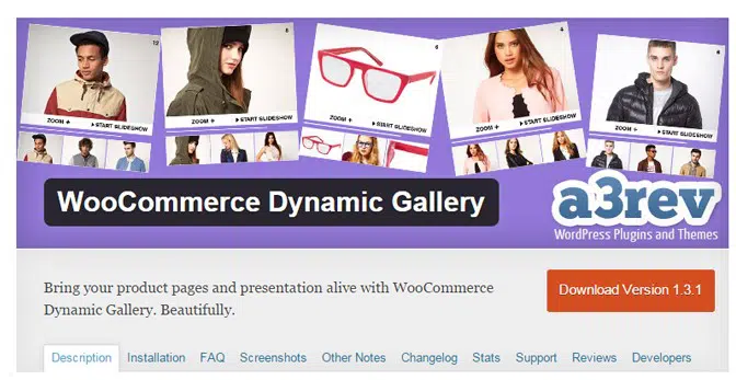 Galleria dinamica WooCommerce