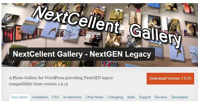 NextCellent Galerisi - NextGEN Legacy