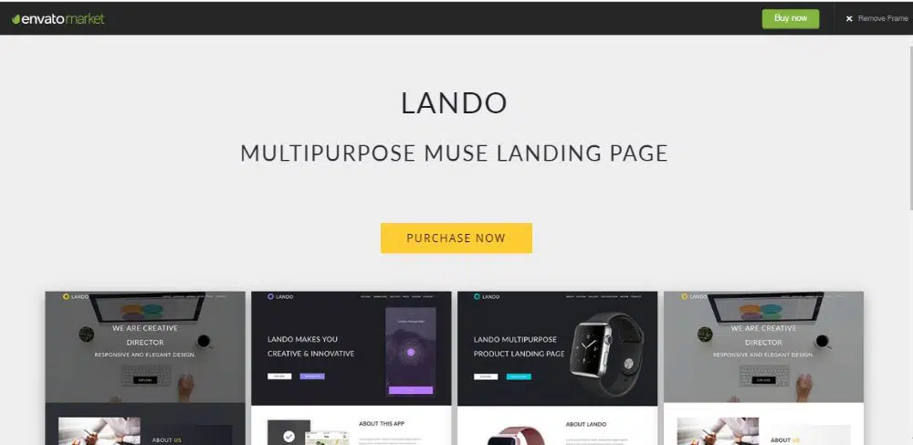 Lando-多用途缪斯登陆主题