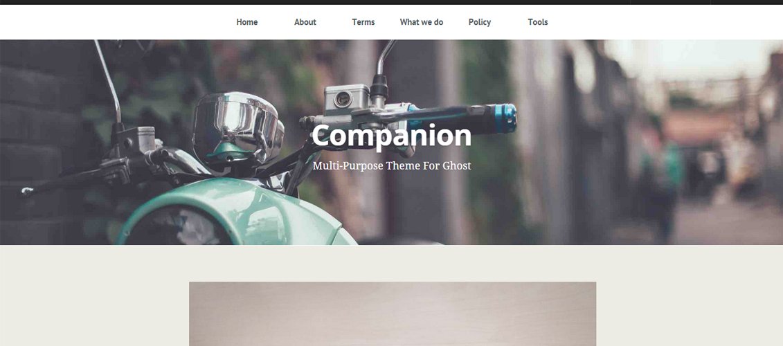 Companion Template HTML5 yang bersih dan responsif