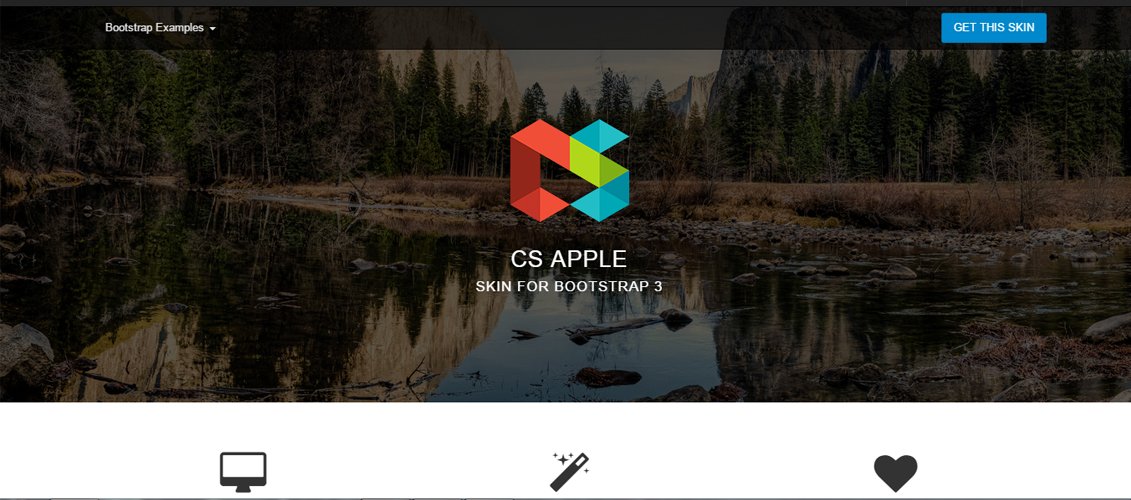 CS Apple - 부트스트랩 3 스킨