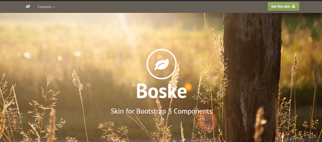 Boske - Bootstrap 3 的皮膚