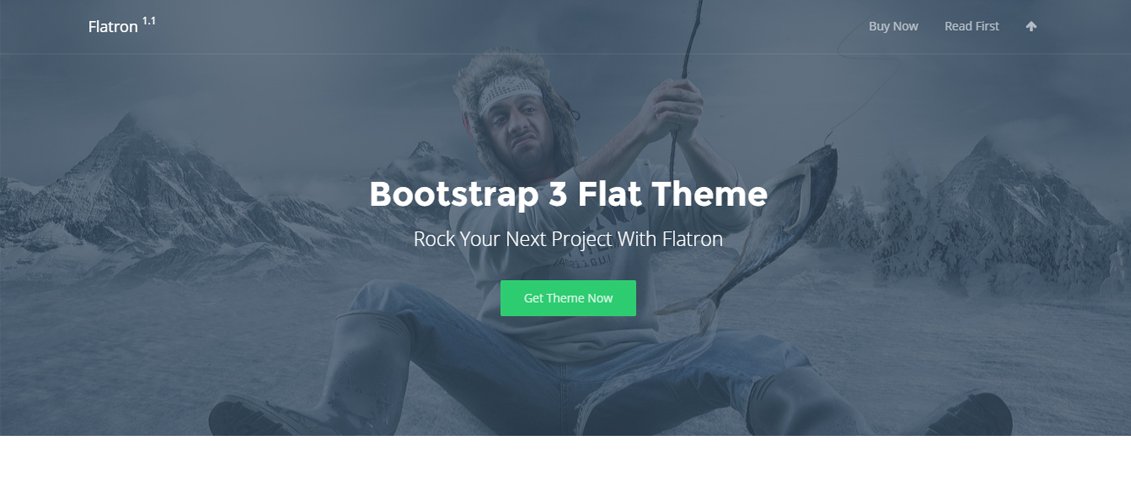 Flatron - Bootstrap 3 Tema plano