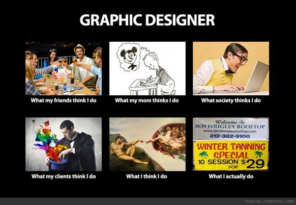 meme dos designers gráficos