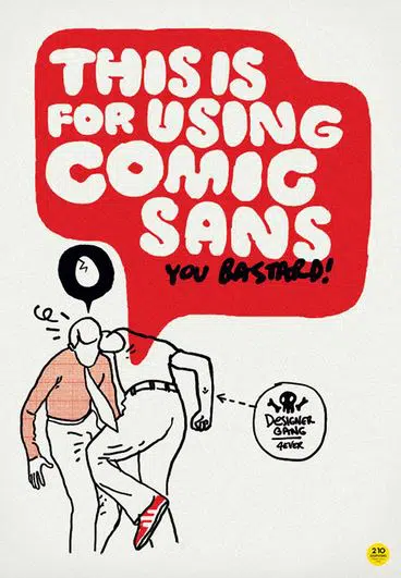 Nu mai folosi Comic Sans