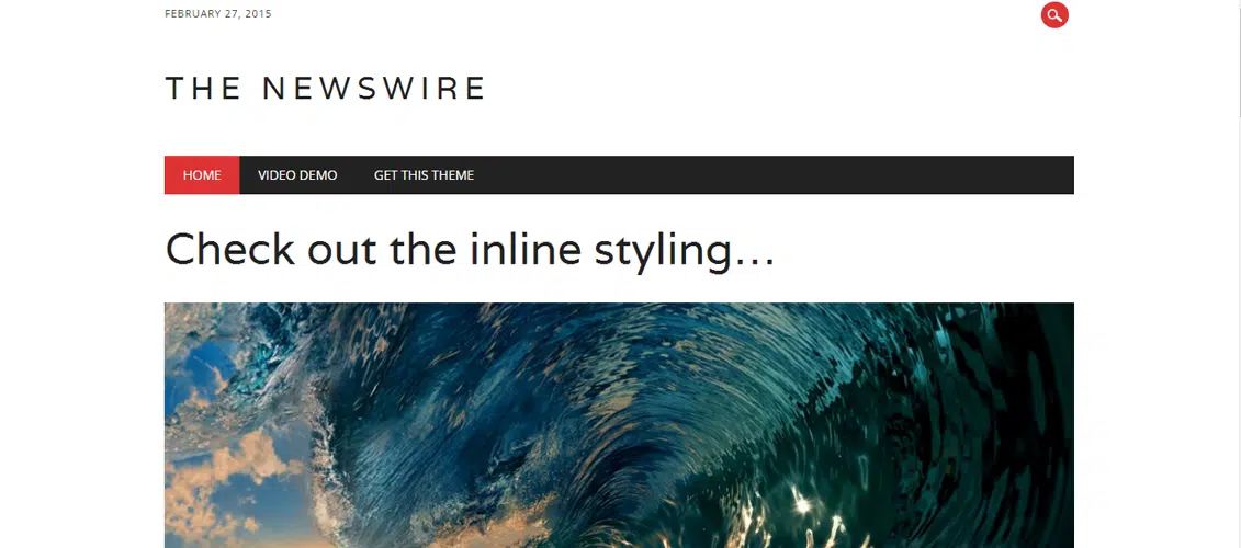 The Newswire - ธีม WordPress ฟรี