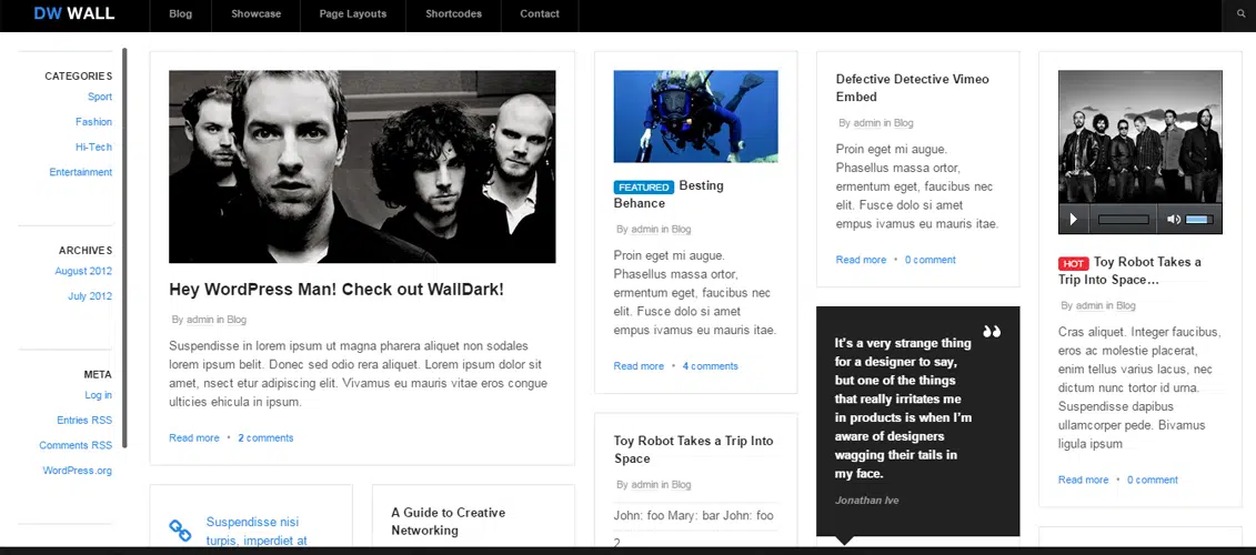 WallPress - Tema WordPress gratuito