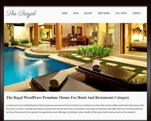 ธีม WordPress ที่ตอบสนองต่อ Regalway ฟรี