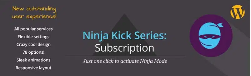 Plugin WordPress pentru abonament Ninja Kick