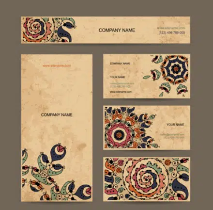 Set de bannere corporative vintage Vector