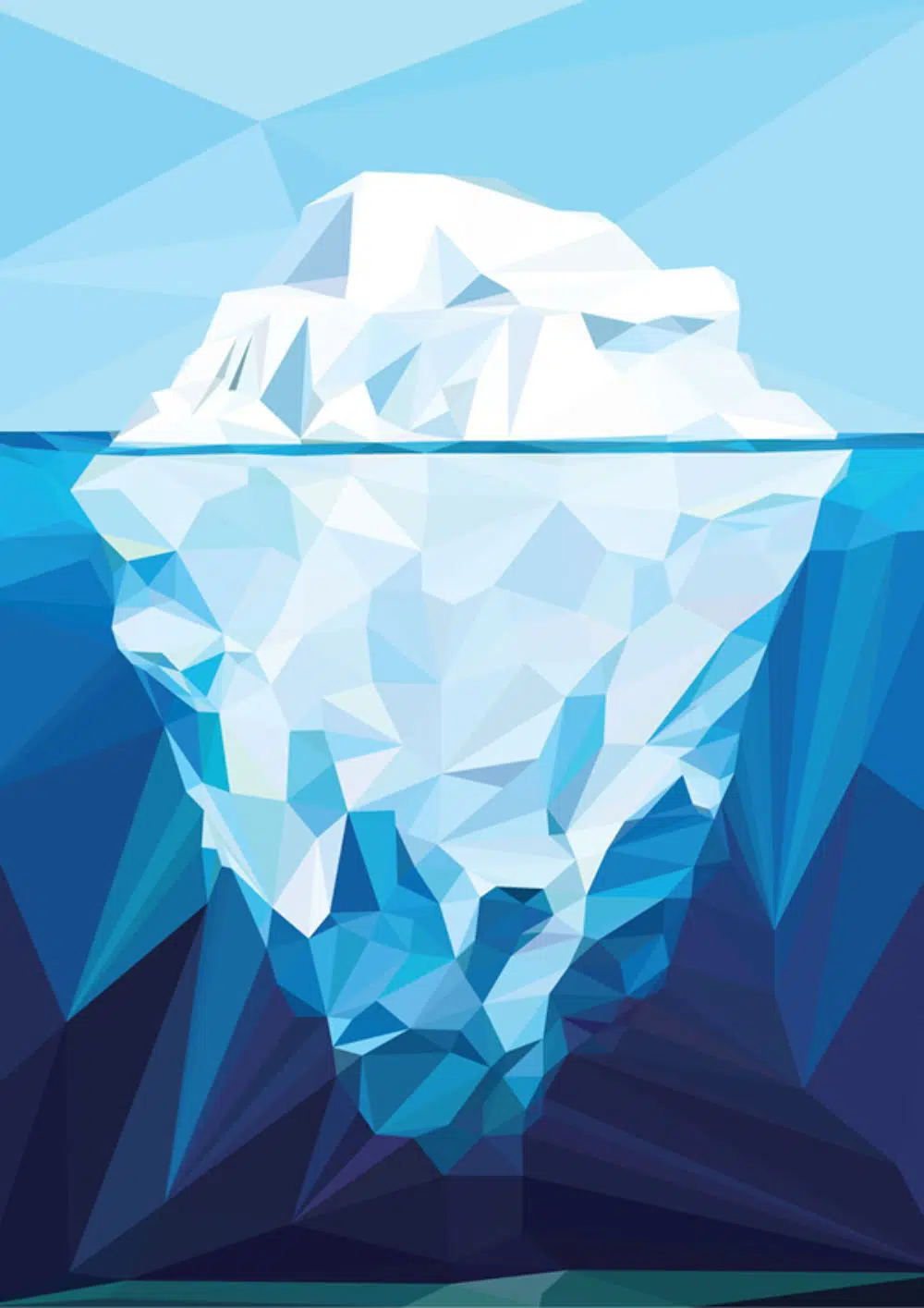 Iceberg Polígono Arte de Nasrul Razali