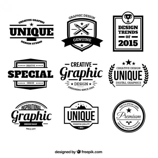 Design insigne Șablon de logo gratuit