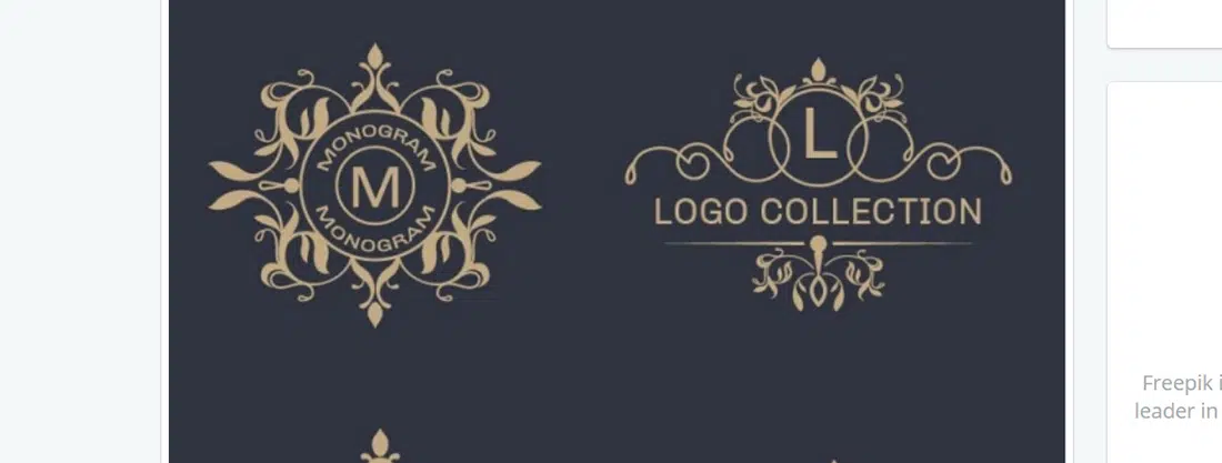 Pachet de logo-uri ornamentale elegante Descărcare gratuită a vectorului