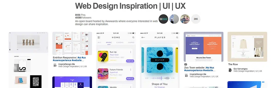 Awwwards Pinterest