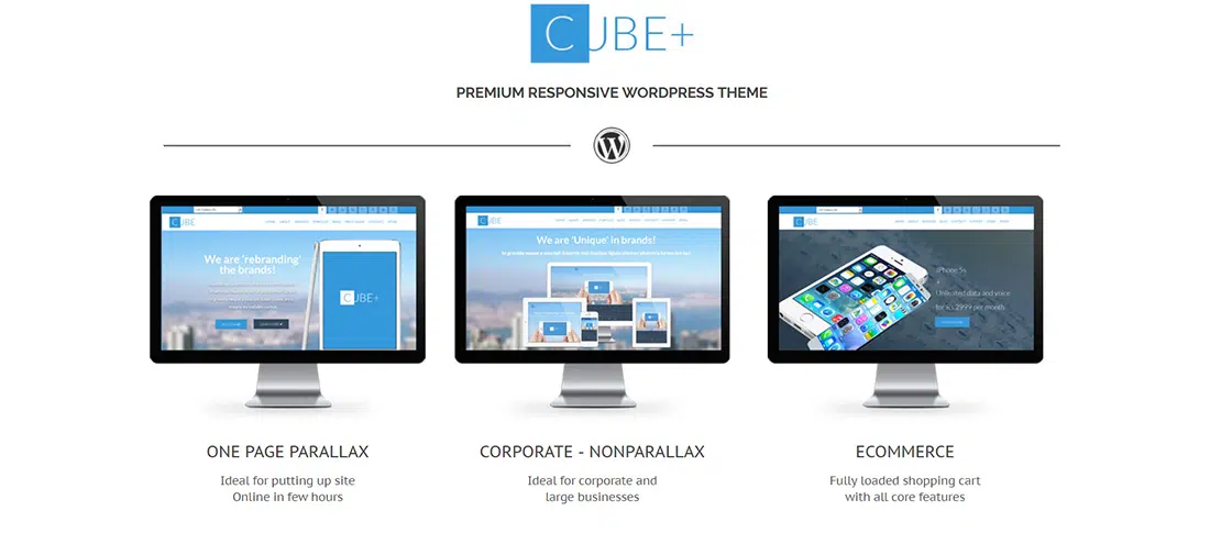 Cube Responsive Multifunctional One Page Theme