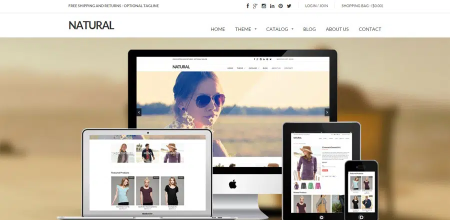 自然 Shopify 主题