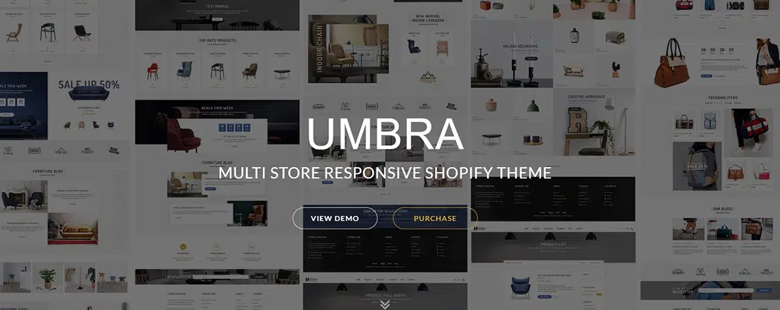 Umbra - 多商店响应式 Shopify 主题预览 - ThemeForest