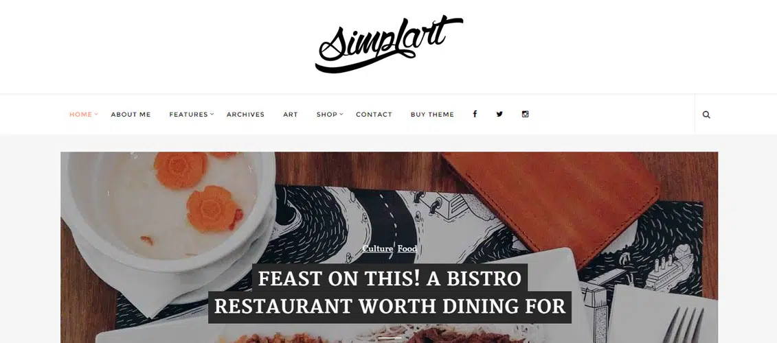 Simplart WordPress-Blog-Theme