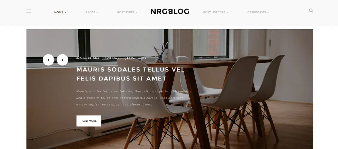 NRGblog WordPress-Blog-Design