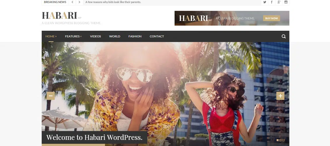 Habari WordPress-Blog-Theme