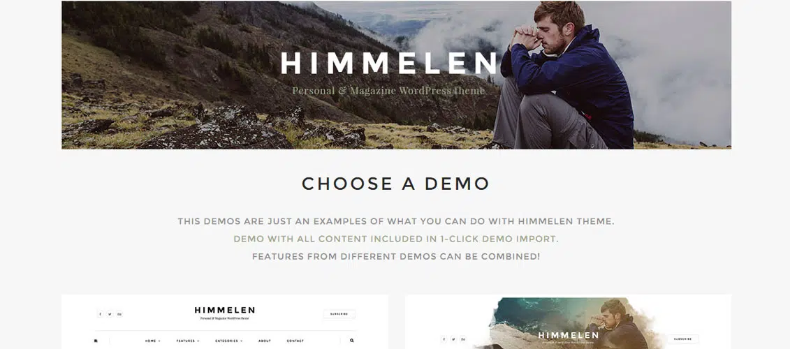 Himmelen WordPress-Blog-Theme