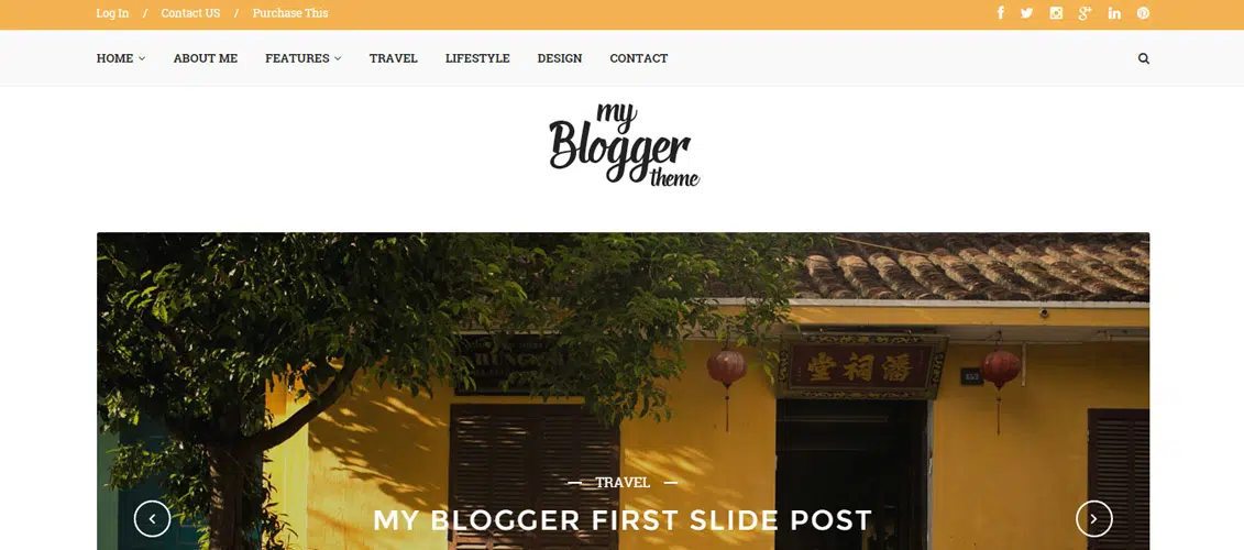 Myblogger WordPress-Blog-Themee