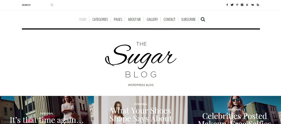 SugarBlog WordPress-Blog-Theme